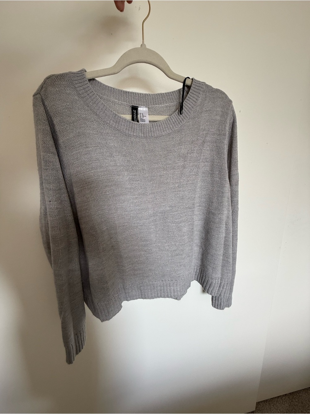 Divided Light Gray Crewneck Sweater